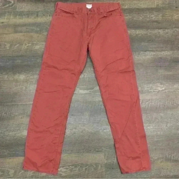 DOCKERS - Harvest Red Jean-cut Stretch Chino Flat-Front Pants, Fits Mens 34X30 - Picture 13 of 15